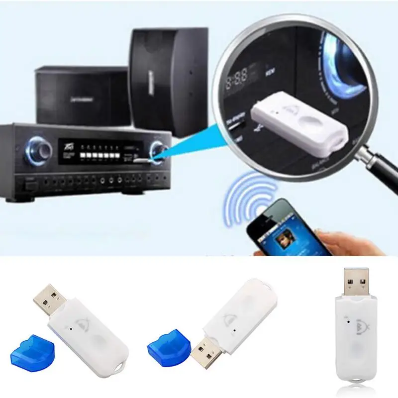 VAORLO USB Receptor Bluetooth Car Audio Wireless Adaptor Bluetooth Dongle Car Kit Receptor de Muzică Bluetooth pentru Masina Acasa Boxe 4