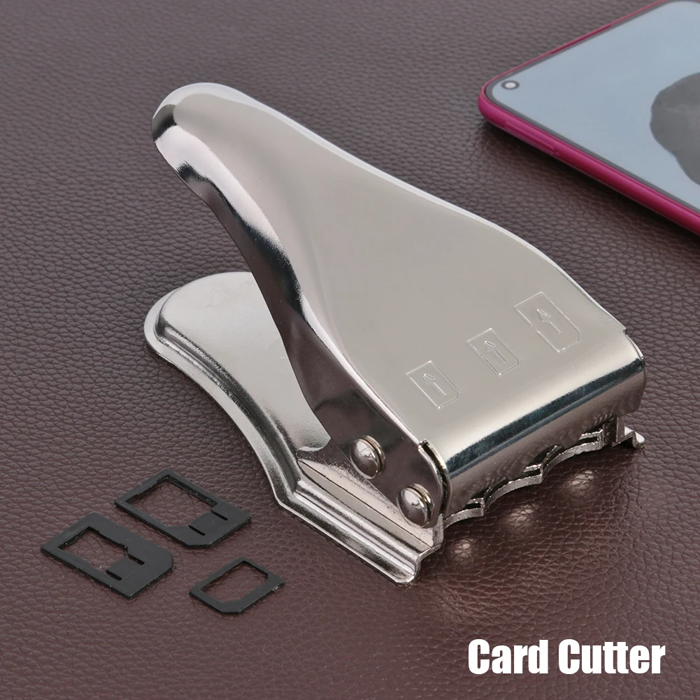 3 în 1 Cartelă SIM Cutter Zinc din Aliaj Nano Mini Micro Portabile Manuale Modifica Instrumente pentru Exterior de Telefon Mobil Decorarea pieselor de schimb 0