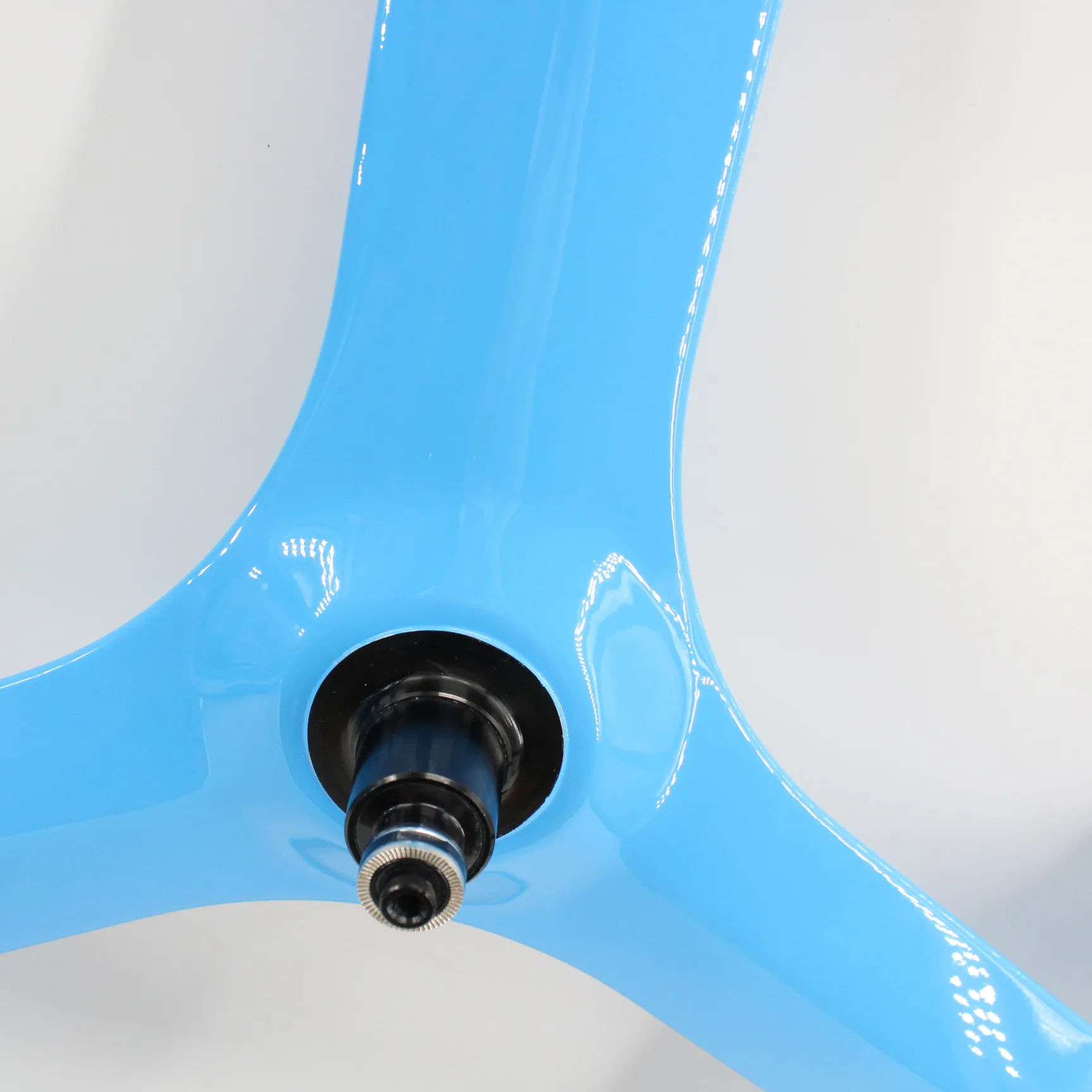 New sosire tubulare rim 3 spițe de roți de 700C Șosea Unelte de pescuit Fixe bicicleta aero plin fibra de carbon biciclete de culoare albastru livrare Gratuita 5