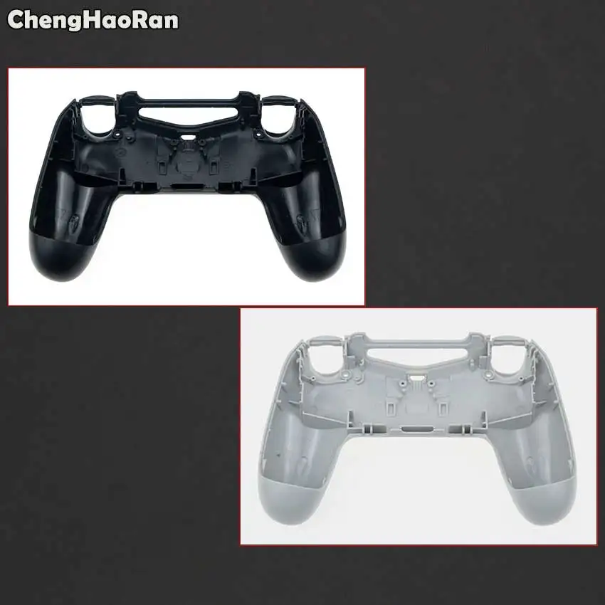 ChengHaoRan Gri-alb & Negru Mat Locuințe Shell Caz Acoperire pentru Sony PS4 Playstation 4 Controler Wireless Înapoi Coajă Caz 0