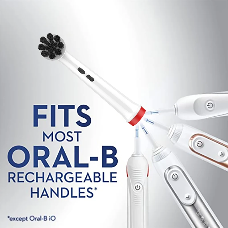 4buc de Carbune de Bambus Capete de periuta Oral B Rotație de Tip Periuta de dinti Electrica Capete/ Pro Sănătate/Triumf/ Avans de Putere/3D Excel 4