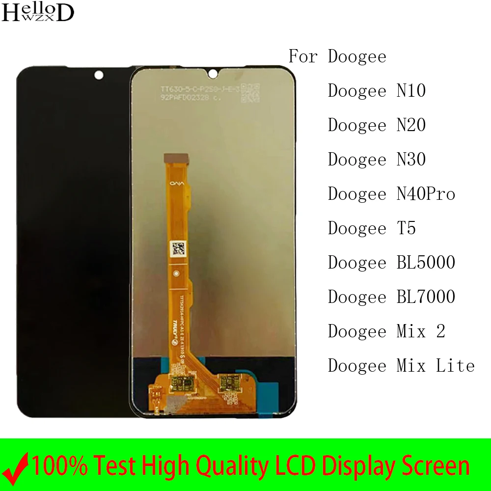 Pentru Original Doogee N10 N20 N30 N40Pro T5 Display LCD Touch Ecran Digitizor de Asamblare Pentru Doogee Mix2 Mix Lite BL5000 BL7000 V10 0