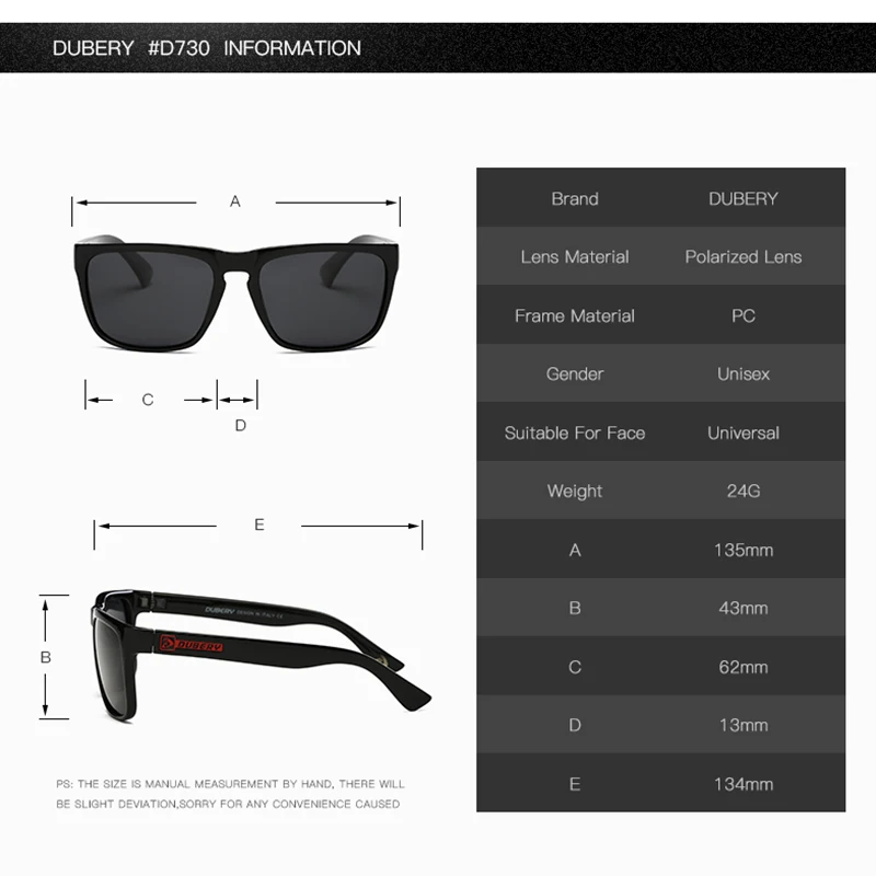 DUBERY Polarizat ochelari de Soare Barbati de Conducere Ochelari de Soare Pentru Barbati Retro de Înaltă Calitate de Brand de Lux de Designer Fermoar Cutie 730 2