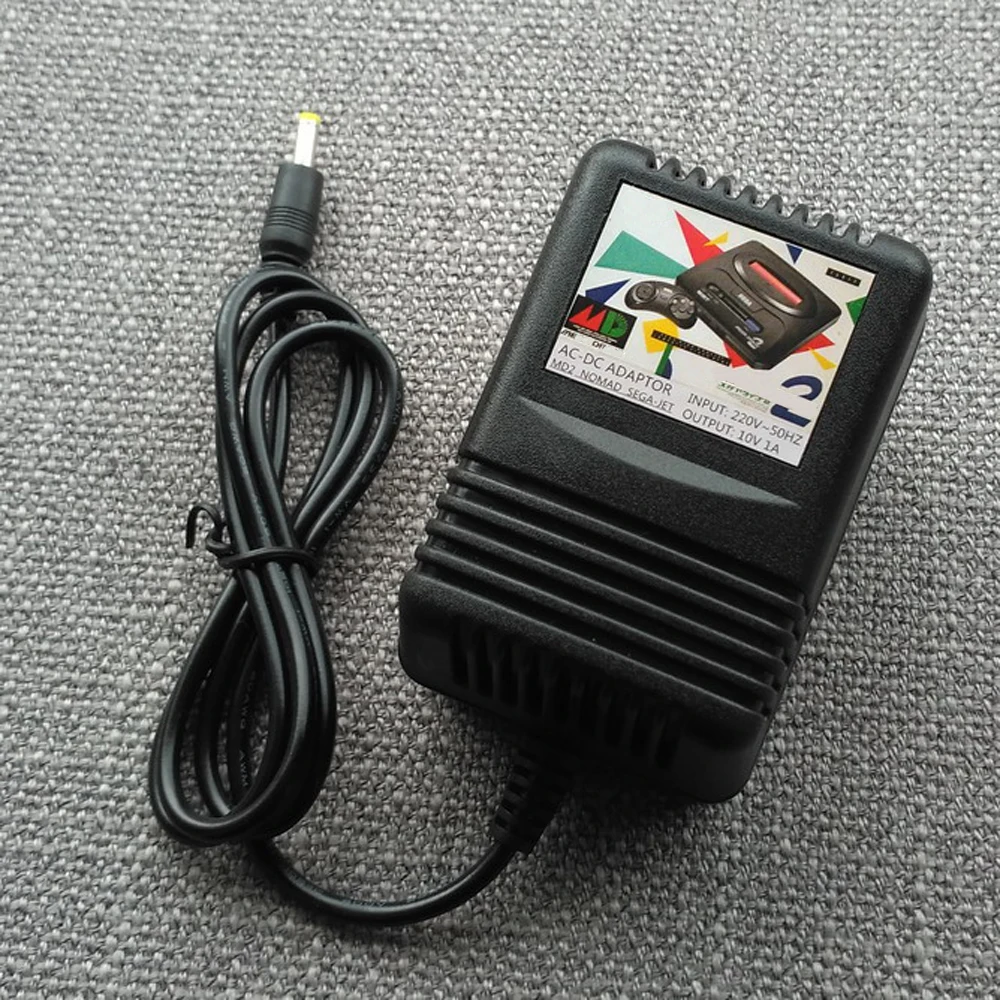 Adaptor AC pentru Sega MD2 joc consola pentru 32X Nomad pentru JET joc consola alimentare 10V AC adaptor transformator 0