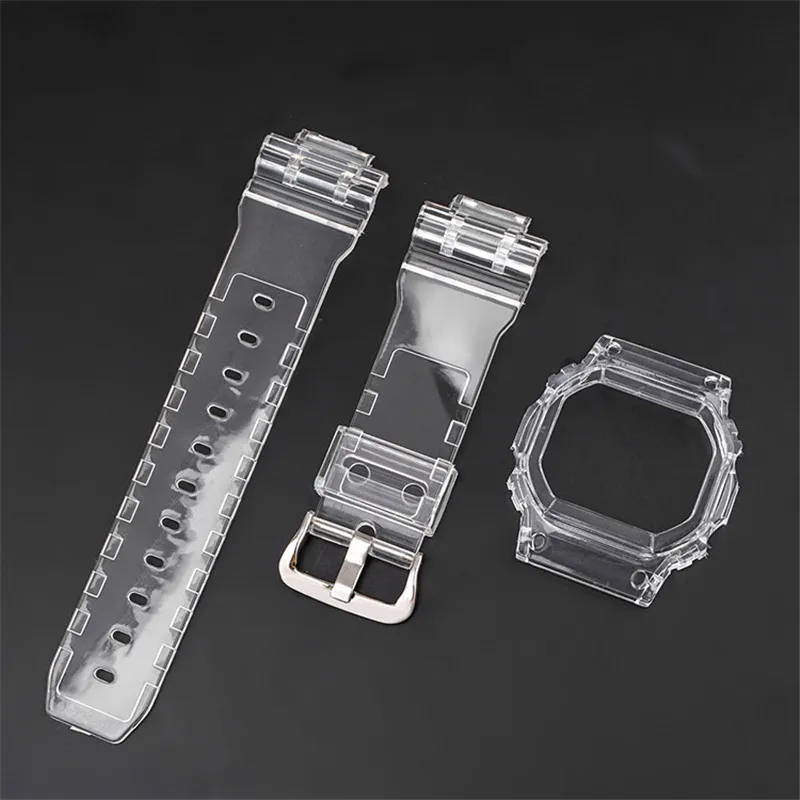 Rășină Curea de Ceas+Caz pentru Casio G-Shock Pătrat Mic DW-5600/5000 GW-M5610 G-5600 GLX-5600 Refit Trupa Încheietura mâinii Brățara Dotari 2