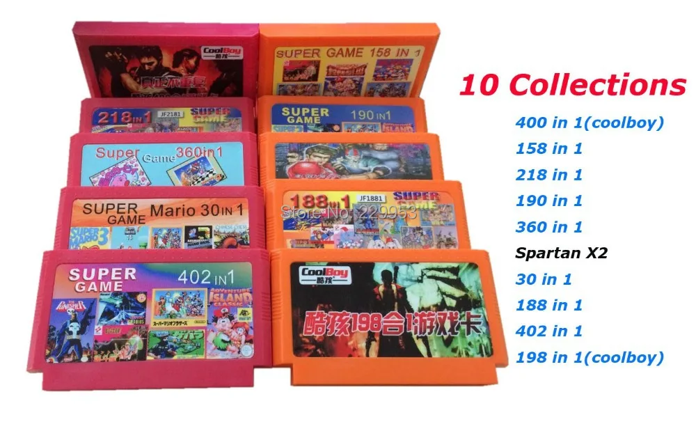 8bit joc carte de joc cool cartuș de joc clasic căruțe - 10buc/lot 0