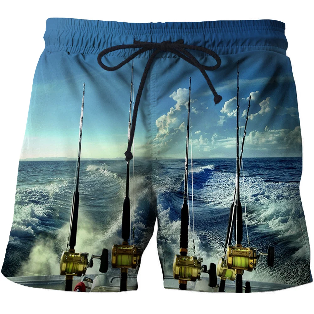 2021 Nou pantaloni scurți de Înot pantaloni de plajă de imprimare 3d de pescuit, înot pantaloni scurți, cu uscare rapida, pantaloni, costume de baie barbati casual pantaloni scurți 3
