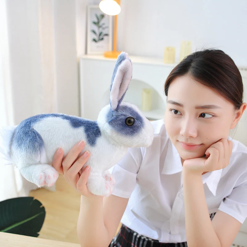 25/30CM Pufos Iepure Jucărie de Pluș Moale Papusa Drăguț Bunny Simulare Animal Dulce Realiste Cadou de Ziua Model de Decor pentru Copii 3