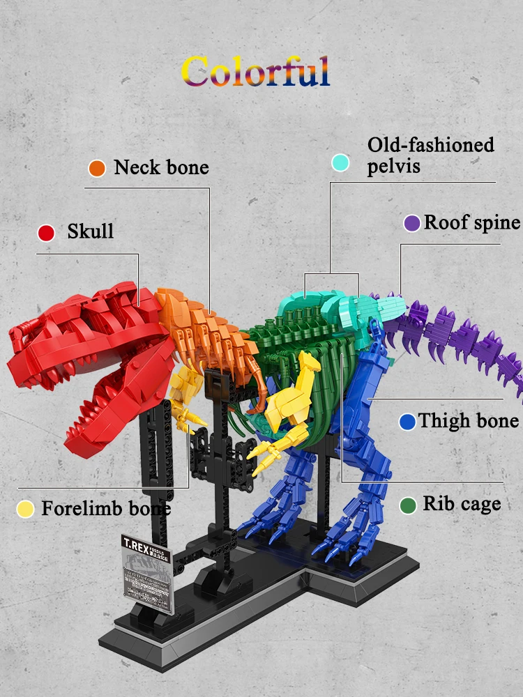 Dinozaur Fosil Bloc Băiat Jucărie Asamblate Puzzle Muzeul De 6 Ani Cadou Extrem De Dificil Uriaș Bloc De Jucărie 3