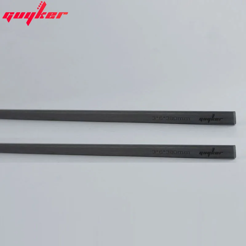 Guyker 2 buc Fibra de Carbon Gât Tije 3mmX6mmX380mm/450mm Chitara Chitara de Gât Rigidizare pentru Instrumente cu Corzi 0