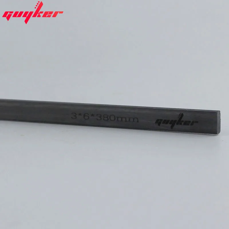 Guyker 2 buc Fibra de Carbon Gât Tije 3mmX6mmX380mm/450mm Chitara Chitara de Gât Rigidizare pentru Instrumente cu Corzi 2