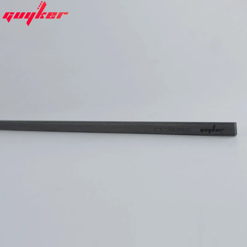 Guyker 2 buc Fibra de Carbon Gât Tije 3mmX6mmX380mm/450mm Chitara Chitara de Gât Rigidizare pentru Instrumente cu Corzi 3