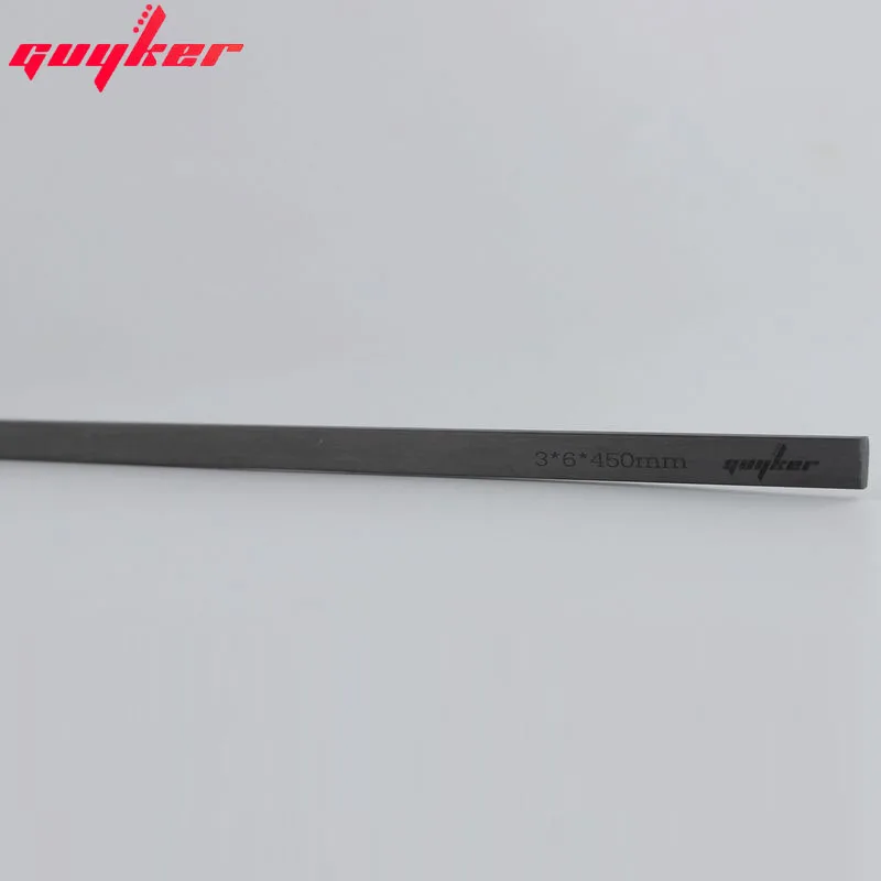 Guyker 2 buc Fibra de Carbon Gât Tije 3mmX6mmX380mm/450mm Chitara Chitara de Gât Rigidizare pentru Instrumente cu Corzi 4