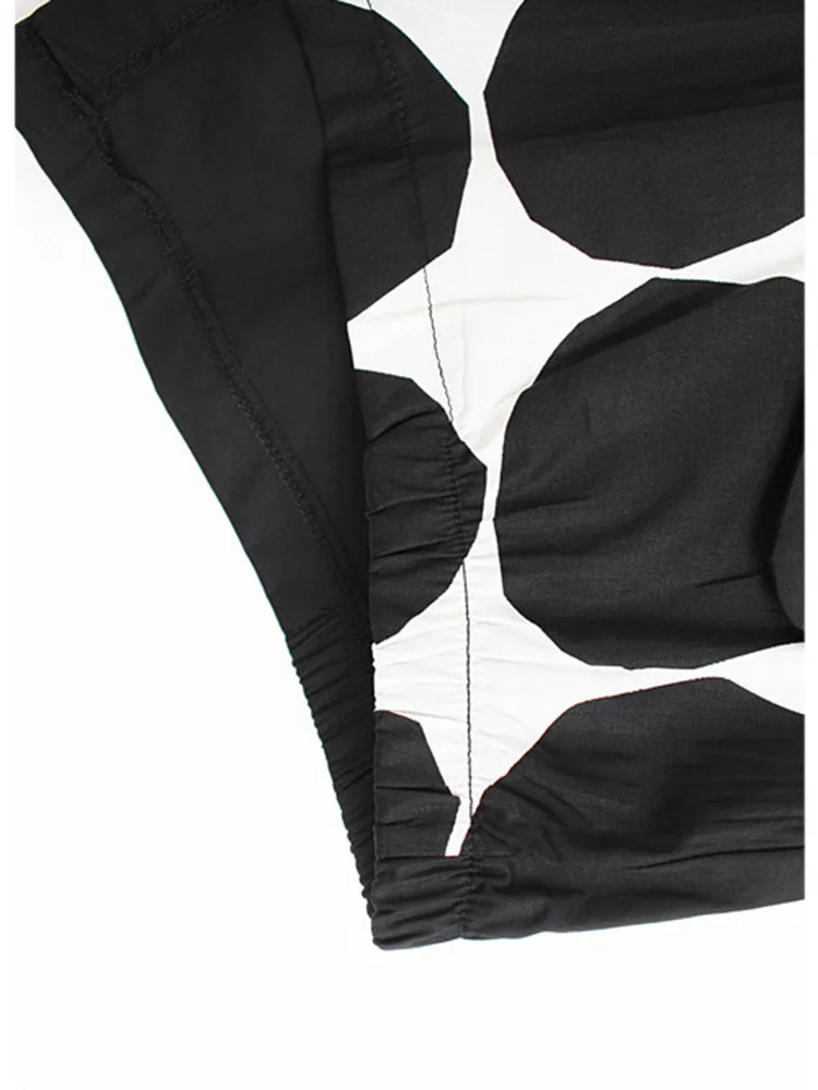 [MEM] pentru Femei Black Dot Imprimate Casual Mare Dimensiune T-shirt Noi Gât Rotund Maneca Scurta Mareea Moda Primavara-Vara 2023 1DE7533 3