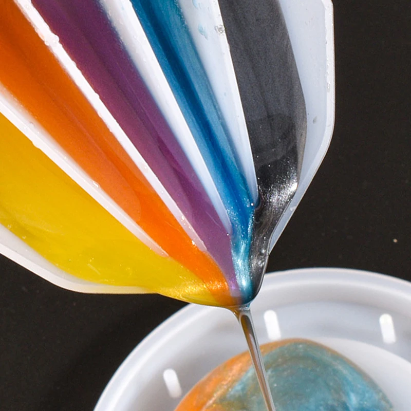 AB Silicon Split Cupe Pentru Vopsea de Turnare de Rășină Instrumente de Rășină Epoxidică Pigment Pictura Lichid de Culoare Amestecare Cupe DIY Face Separator Cupa 3