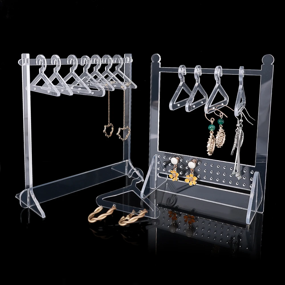 Umeraș Rack Cercel Display Stand Capacitate Mare de Stocare Bijuterii Bijuterii Organizatorul Show Caz Cârlig Cercel pentru Fata DIY Cadou 1
