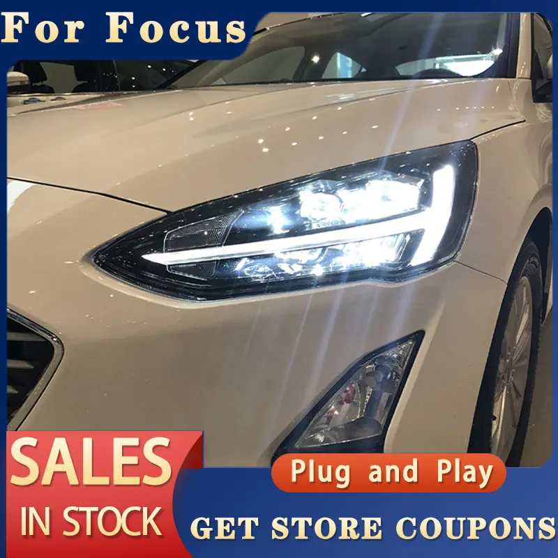 TOATE LED Pentru Ford Focus Faruri 2019 Noul Focus 5 LED lumina Cap de Semnal Dinamic Led Drl Hid Bi-Xenon, Accesorii Auto 2