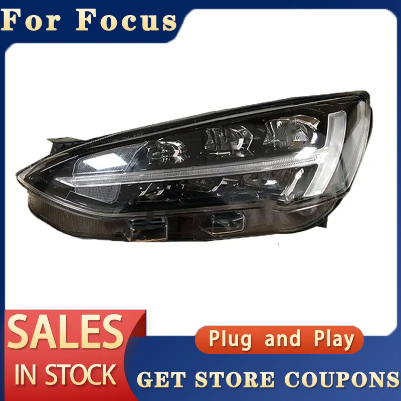 TOATE LED Pentru Ford Focus Faruri 2019 Noul Focus 5 LED lumina Cap de Semnal Dinamic Led Drl Hid Bi-Xenon, Accesorii Auto 5
