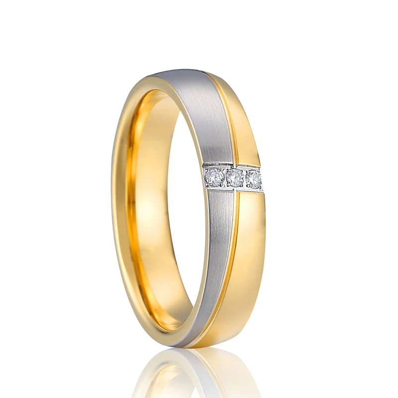 inele de nunta pentru cupluri dragoste alianța cupluri aniversare bijuterii din oțel inoxidabil de aur nou inel de modele pentru bărbați și femei 3