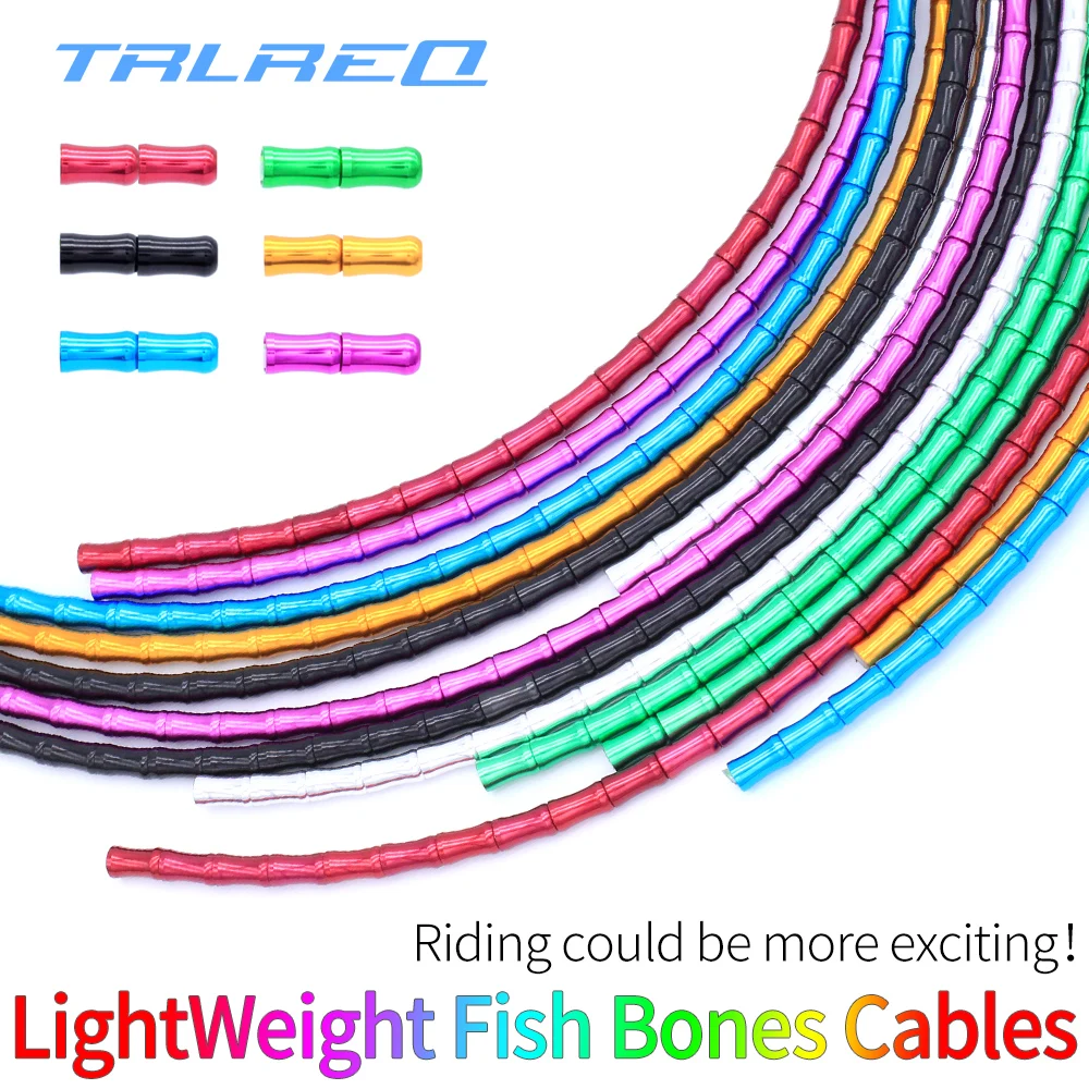 TRLREQ 1,9 Metri de biciclete de frână de locuințe pentru MTB biciclete rutier os de pește de frână schimbare prin cablu ultralight CNC frână seturi 3