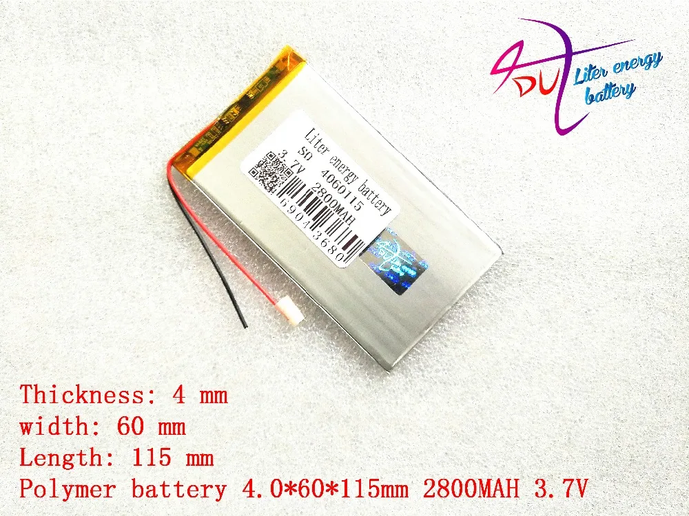Litru de energie baterie 3.7 V 4060115 2800mAh litiu polimer baterie w17pro7 inch Tablet PC baterie toate brand tableta 0