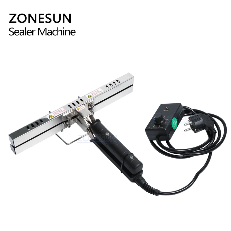 ZONESUN Directă de căldură Clește Mașină de Etanșare Pentru Film de Aluminiu Pungă de Hârtie Kraft Portabil Impulse Sealer 200/300/400mm 4