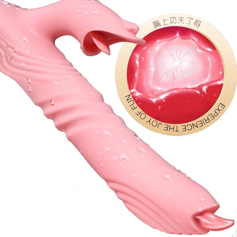 Jucarii Sexuale Pentru Femei Suge Vibrator Vibrator Încălzire Vagin Stimula Clitorisul Cu Limba Cunnilingus Vibrator Telescopice Rotative Pentru Masaj 0