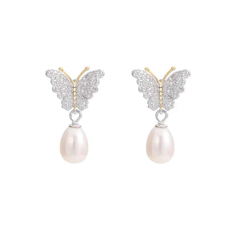 SE10 whirlpool forma de Cercei cu perle pentru femei rafinat moda bijuterii petrecere de lux accesorii Cercei 2