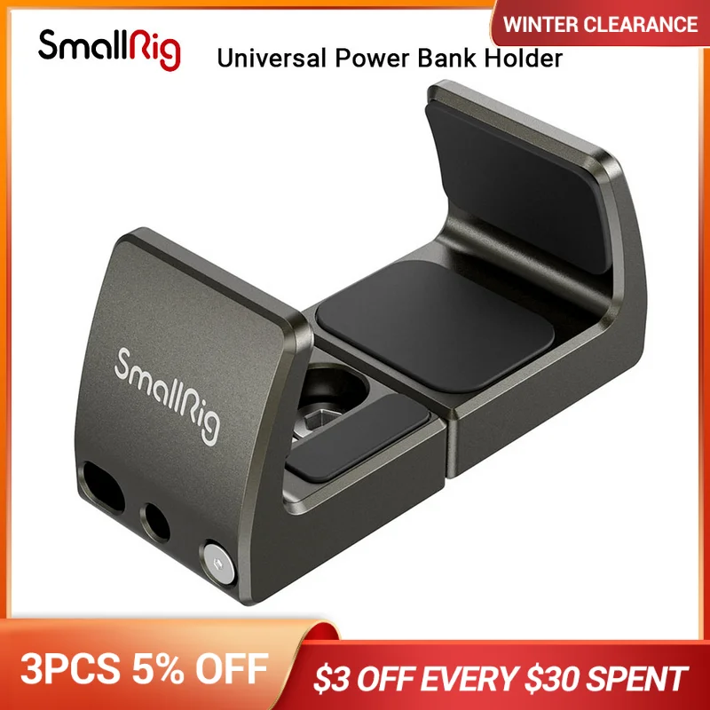 SmallRig Suport Universal pentru Portabil Putere Bănci Pentru 53mm-81mm Încărcătoare Portabile de Eliberare Rapidă Clamp Mount pentru iphone 13 -2790 0