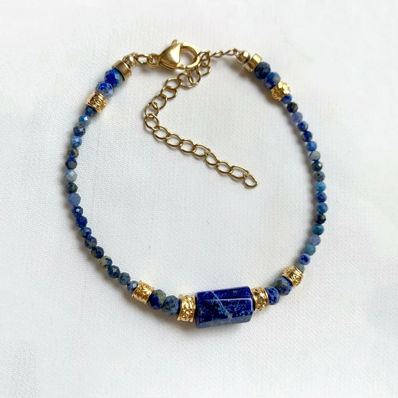 2MM Natural Lapis Lazuli Sunstone Amazonite Piatră Brățară de Epocă Clasic Brațul Accesorii de Crăciun, Halloween, Cadou 4