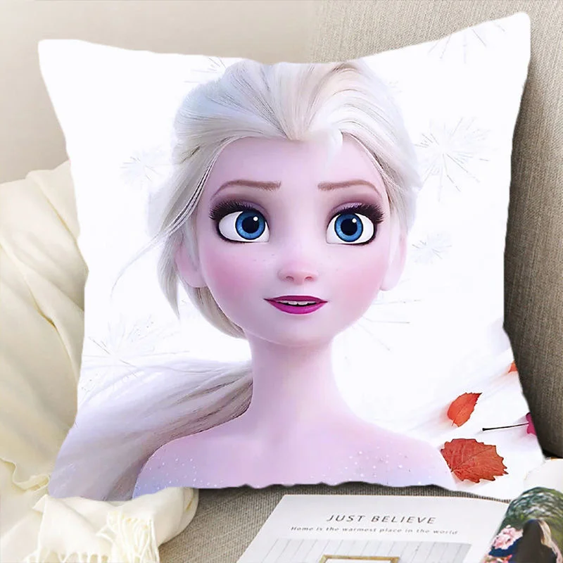 Disney Elsa Printesa Copii fete de Perna de pe Pat, Canapea Decorativ Masina de Somn Perna Acoperi Fata Ziua de nastere, Cadouri de 40x40cm 45x45cm 0