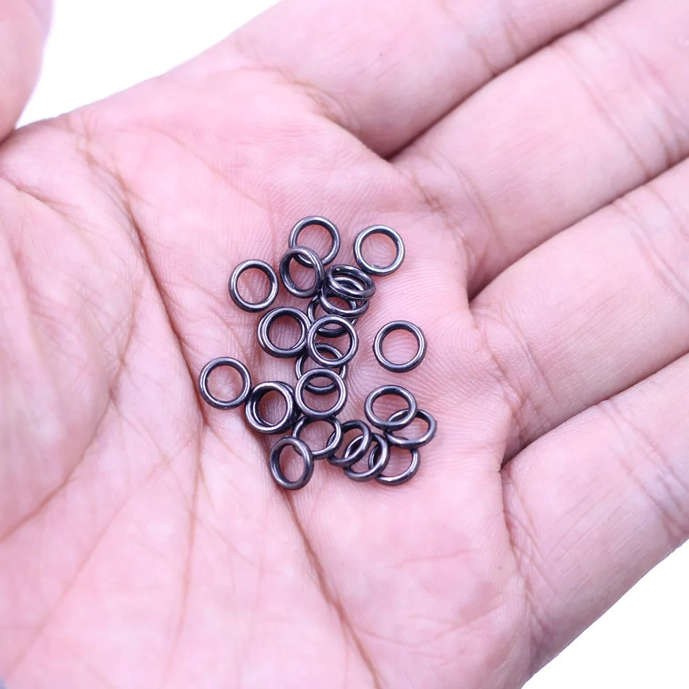 Sudate Închis Sari Inele de Metal Zinc Rotund Bronz Pentru Farmecele Coliere Moda Bijuterii DIY Accesorii 6x1mm 1