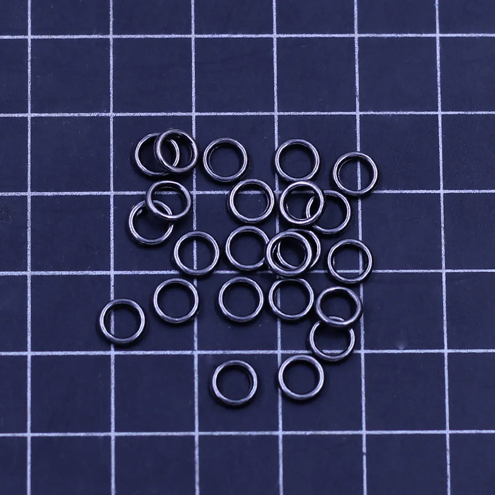 Sudate Închis Sari Inele de Metal Zinc Rotund Bronz Pentru Farmecele Coliere Moda Bijuterii DIY Accesorii 6x1mm 2