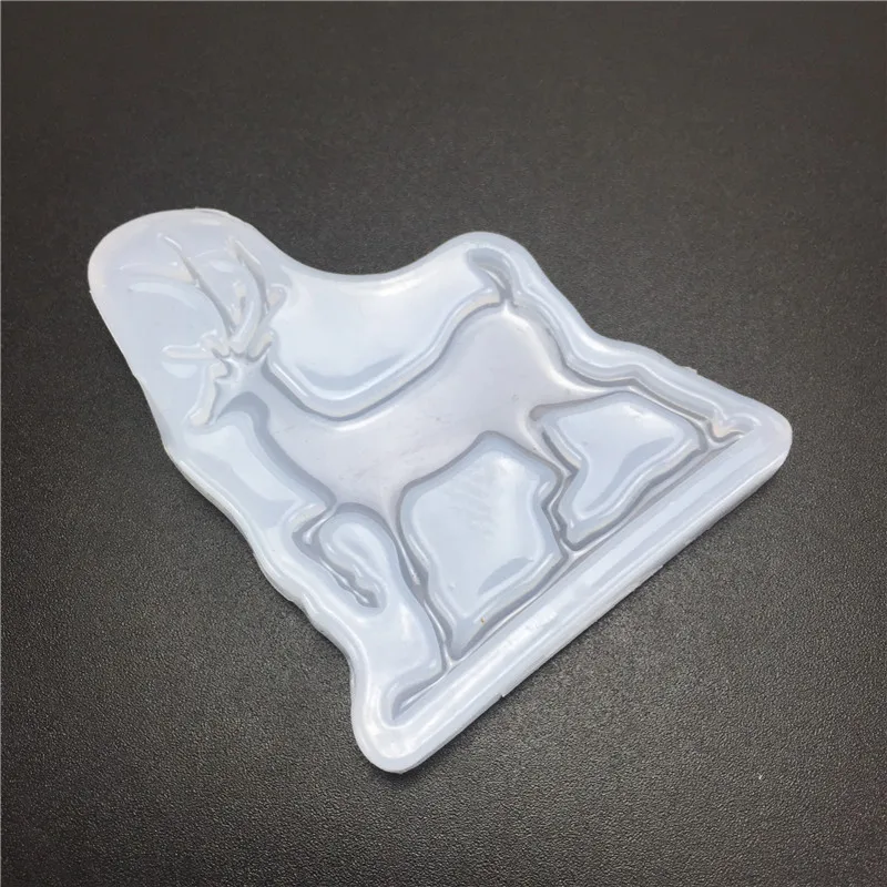 DIY animale cerb forma de gel de siliciu mucegai tort de decorare instrument de cristal picătură de lipici instrument de luare de artizanat rășină mucegai 2