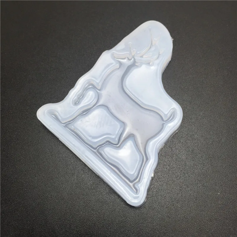 DIY animale cerb forma de gel de siliciu mucegai tort de decorare instrument de cristal picătură de lipici instrument de luare de artizanat rășină mucegai 3
