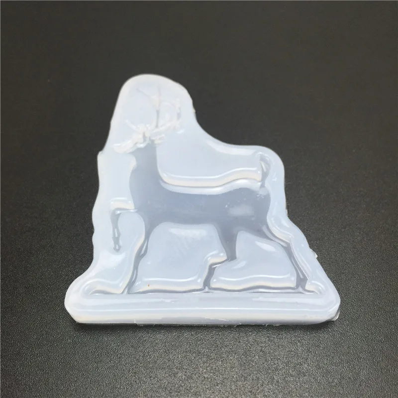 DIY animale cerb forma de gel de siliciu mucegai tort de decorare instrument de cristal picătură de lipici instrument de luare de artizanat rășină mucegai 4