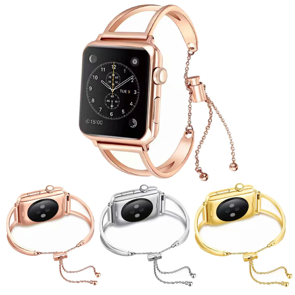 Femei Fete Brățară de Curea pentru Apple Watch 8 Bandă Ultra 49mm 41mm 45mm 44mm 40mm 42mm 38mm Lanț de Metal Seria 7 SE 6 5 4 3 Centura 0