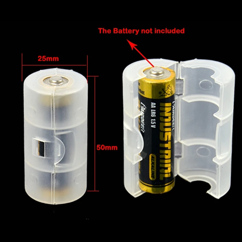 De Brand Nou 4BUC AA-C Baterie Adaptor Titularul Caz Converter Switcher LR06 AA-C LR14 Dimensiunea Bateriei Cutie de Depozitare 3
