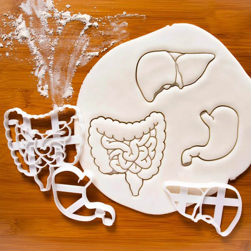 Petrecere De Halloween Craniu Creier În Formă De Cookie Embosser Mucegai Desene Animate Fondant Biscuit Timbru Desert De Ciocolată Mucegai Decoratiuni Tort 1