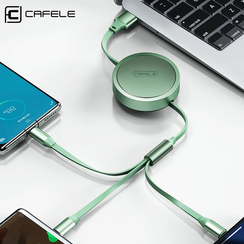Cafele 3in1 Cablu de Încărcător de Telefon Pentru iPhone 12 11 Pro Micro Usb C Cablu Pentru Xiaomi Mi 11 Pro Realme 8 Tip c Cablu Pentru Samsung 2