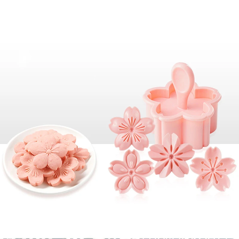 5pcs/set Sakura Cookie Mucegai Roz Sakura Cookie Flori de Mucegai Farmec DIY Fondant produse de Patiserie de Copt Instrument 0