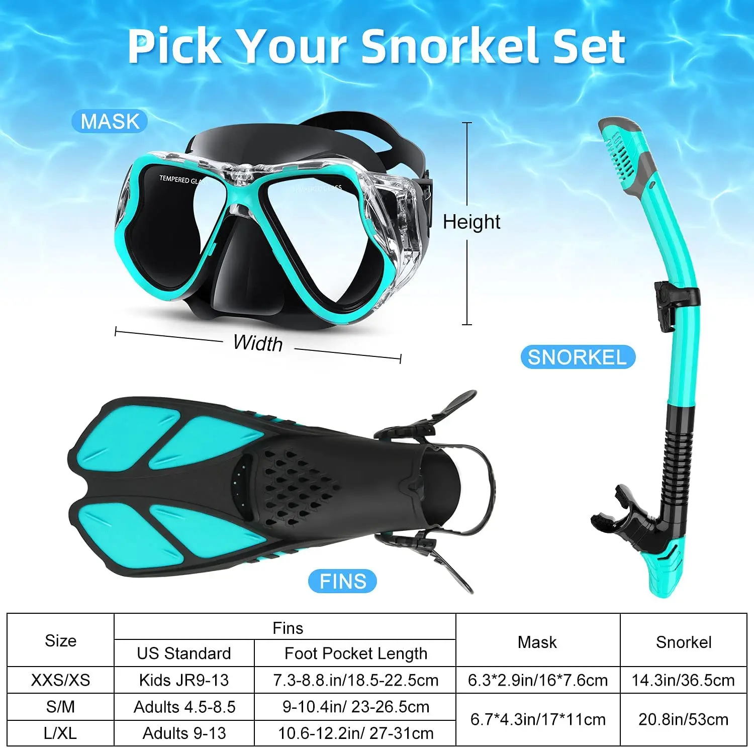 SSHQO 1+1+1 Profesional Masca pentru Scufundări Echipamente de Scufundare Ochelari HD Anti Ceata Masca de Scuba Subacvatice Snorkeling Snorkel Flipper 1