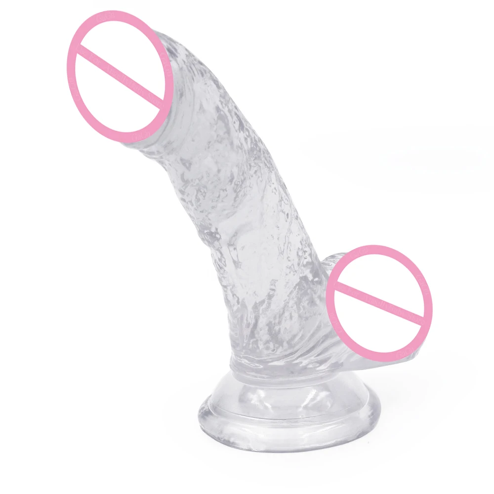 GaGu 6 Inch Jelly Vibrator Realist Imens Artificial Penis Moale Scula pentru Adult Sex Produse Erotice Jucarii Sexuale pentru o Femeie Lesbiene 1