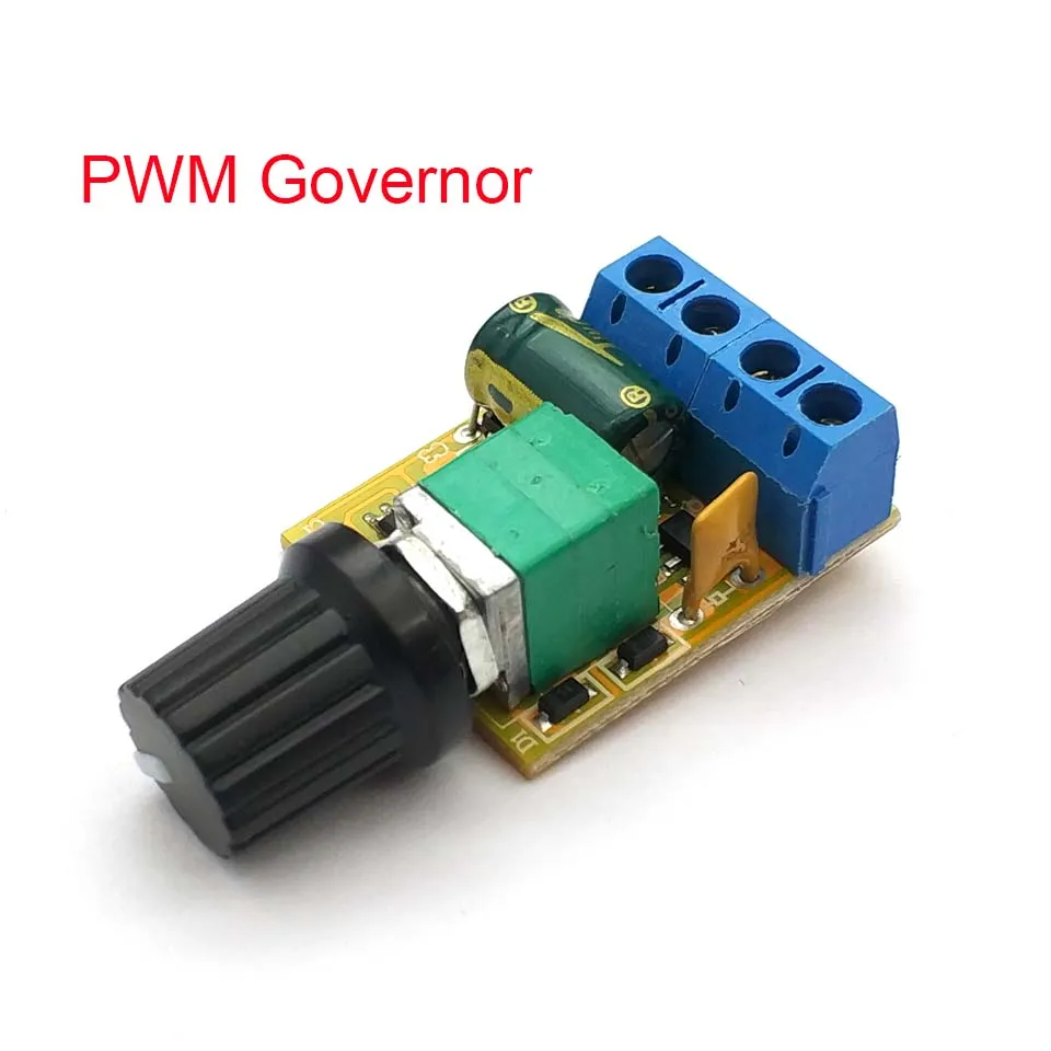 Mini Motor DC PWM Controller Viteză de la 3V la 6V 12V 24V 35VDC 5A 90W Motor de curent continuu de Control al Vitezei Comutator cu LED Dimmer 0