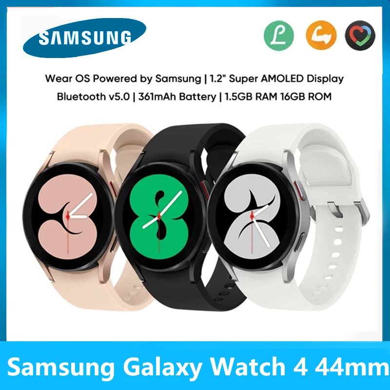 Original Samsung Galaxy Watch Bluetooth 4 SM-R860 44mm NFC Display AMOLED de Măsurare a Tensiunii Arteriale R870 44mm Smartwatch GT3 0