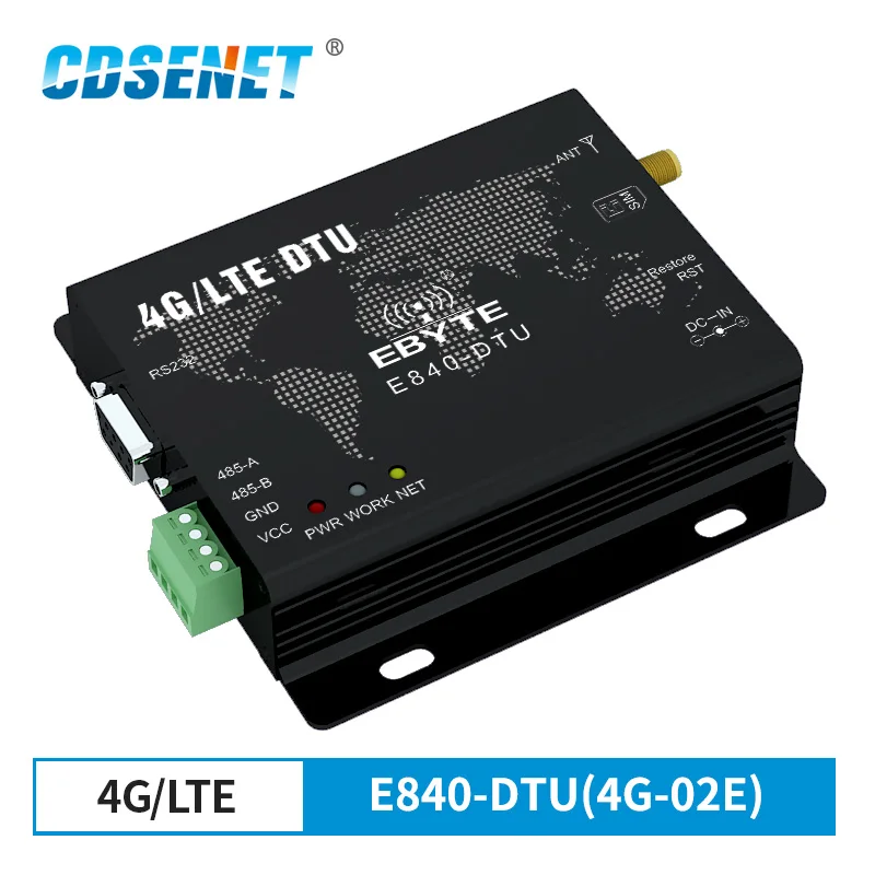 4G Modulul LTE RS232 RS485 Modbus RTU TCP E840-DTU(4G-02E) LTE-FDD WCDMA GSM fără Fir Transparent de Emisie-recepție Modem 0