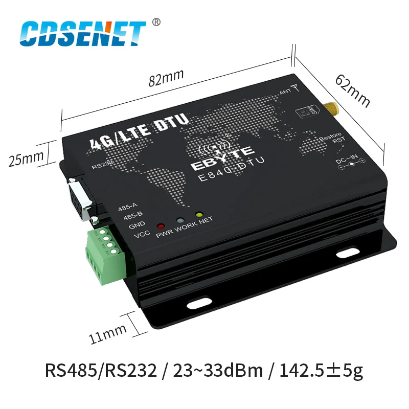 4G Modulul LTE RS232 RS485 Modbus RTU TCP E840-DTU(4G-02E) LTE-FDD WCDMA GSM fără Fir Transparent de Emisie-recepție Modem 1