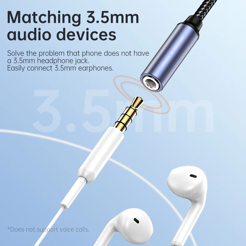 KUULAA Pentru iPhone pentru Casti de 3.5 mm Adaptor Pentru iPhone 12 11 Pro max X XR 8 7 Aux Jack de 3,5 mm Cablu Pentru ios Adaptor Accesorii 2
