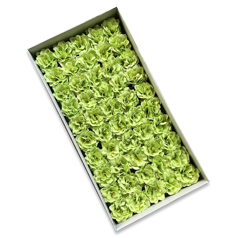 50Pcs Artificiale Stil Nou Flori de Bujor Sapun Flori de Cap Veșnică Flori Nunta, Valentine, Ziua Mamei DIY Buchet Material 2