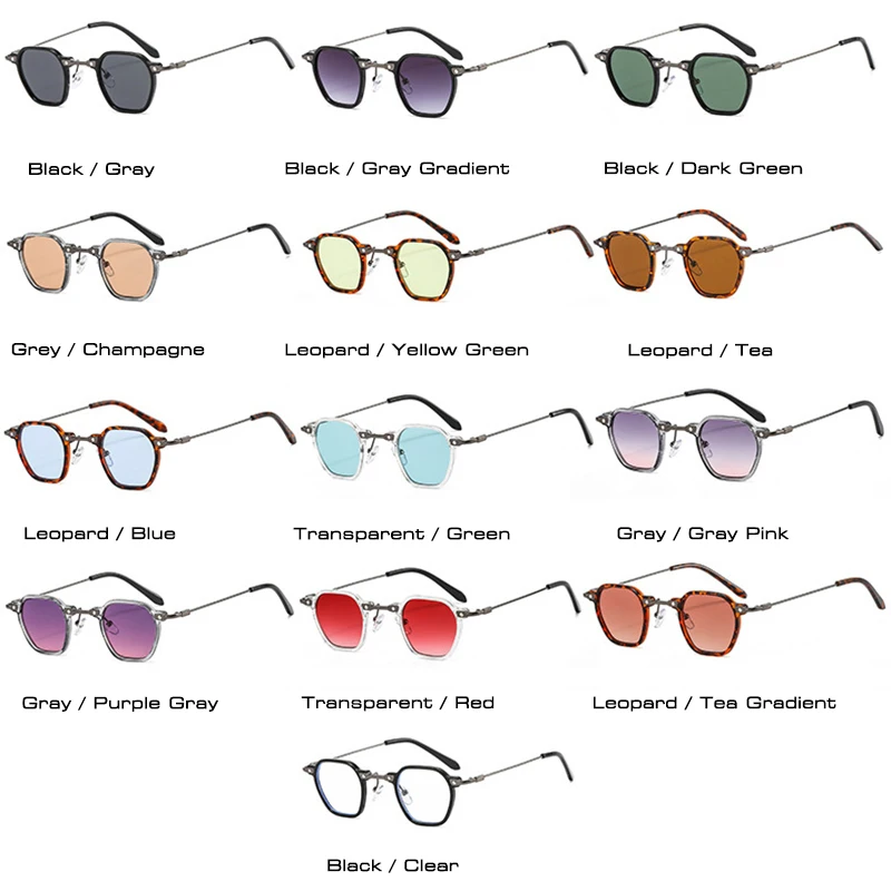 SHAUNA Uri Populare de Moda Pătrat Mic de Femei ochelari de Soare Retro Punk Bomboane de Culoare Nuante UV400 Bărbați Gradient de Ochelari de Soare 3